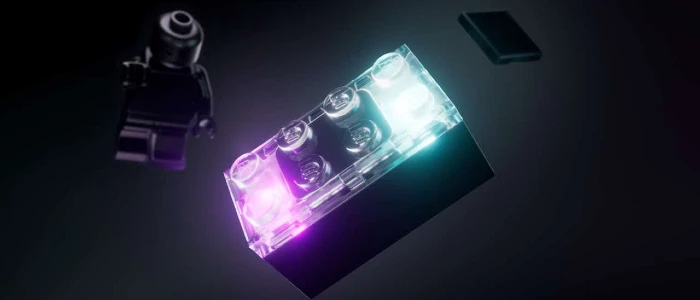 Lego z platformą z wbudowaną elektroniką