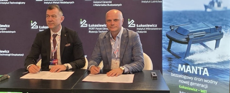 Farada i Łukasiewicz pracują razem nad dronem Manta USV