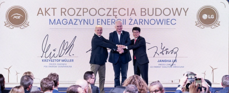 PGE rozpoczęła budowę największego w kraju magazynu energii w Żarnowcu