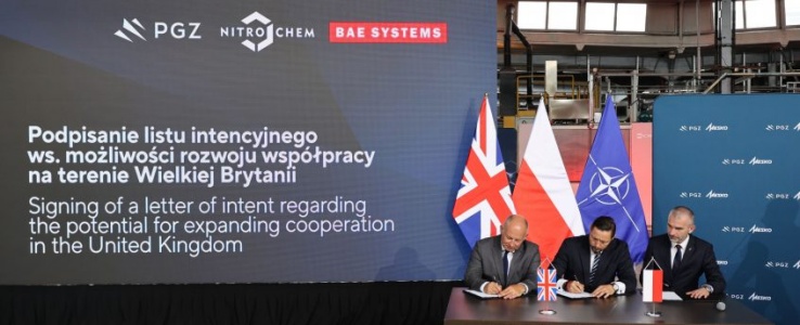 Pierwsza zagraniczna inwestycja PGZ: NITRO-CHEM współpracuje z BAE Systems