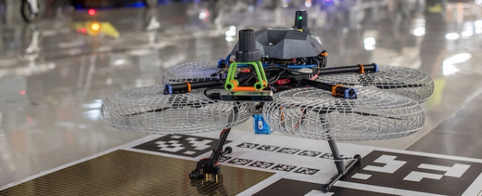 drone-in-a-factory